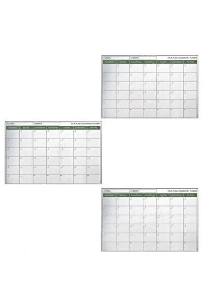 Genel Markalar Manyetik Yapışkanlı Bir Aylık Program Planlayıcı Takvim 85x56 cm (5047)