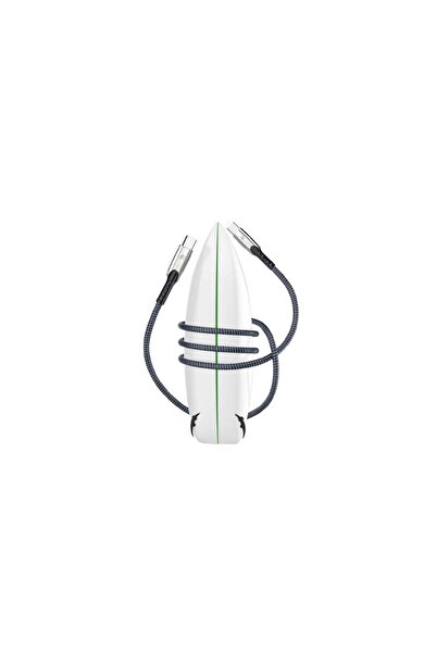 Generic Spark Berry Navy Blue Fabric Type-C Charging Cable