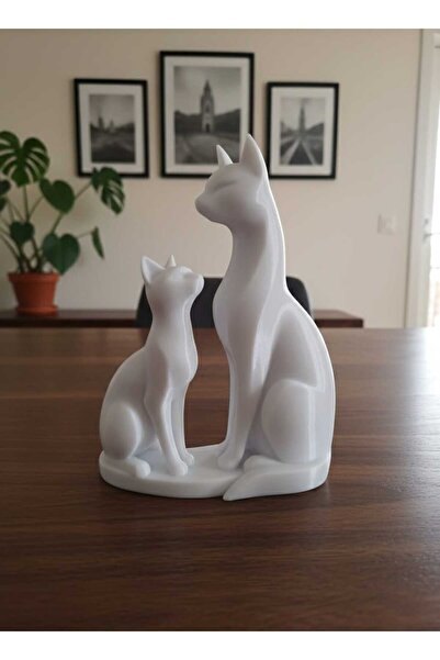 KGBASKI Minimalist İkili Kedi Biblosu