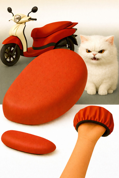 lawrenceshop Steel Motor Classic 125 Motorcycle Leather Seat Cover Covering T...