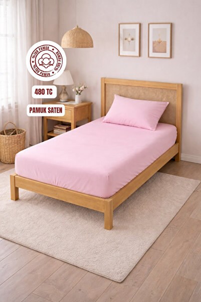 sutra 120 Konac (480 TC) 100% pamuk Saten Jednokrevetno Čaršav sa lastišem Set