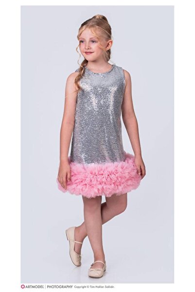 KOKOŞ BEBEK Sequined Tutu Girl's Dress – Birthday & Special Occasion Dress (4...