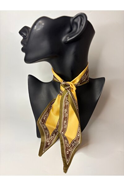 BHR AKSESUAR Patterned Thin Scarf, Ribbon (6X85 cm)