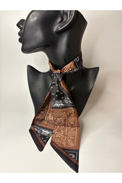 BHR AKSESUAR Patterned Thin Scarf, Ribbon (6X85 cm)