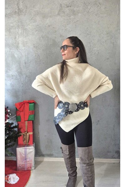 Butik ASİMETRİK KESİM KAZAK