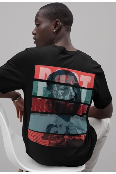 SEVBANO Σχεδιασμένο μπλουζάκι Post Malone με στάμπα στην πλάτη, Unisex Oversi...