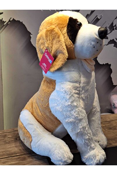 Flower Toys لعبة سانت برنارد القطيفة على شكل كلب بني مقاس 45 سم