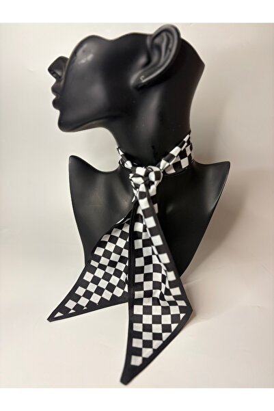BHR AKSESUAR Patterned Thin Scarf, Ribbon (6X85 cm)