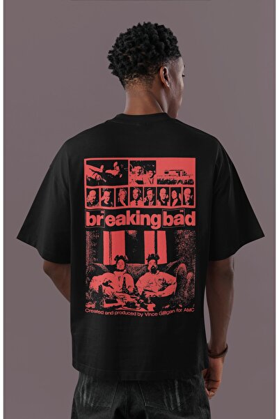 SEVBANO Σχεδιασμός Breaking Bad με στάμπα στην πλάτη, Unisex Oversize Walter ...