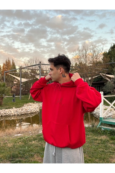 XPUPPETWEAR Hanorac oversize cu glugă brodat