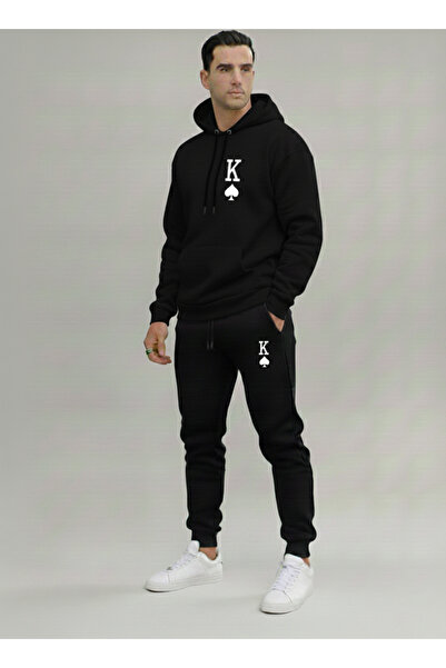 EFFRENATU King Printed Oversized Tracksuit Set