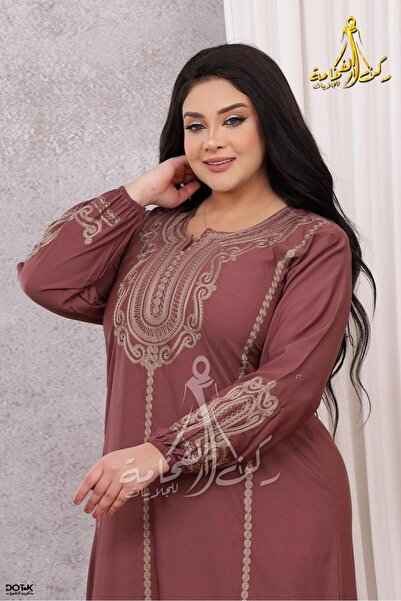 Generies A cotton abaya made from lightweight natural cotton fabric with a be...