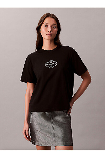 Calvin Klein Cocktail Logo Graphic Boxy T-Shirt