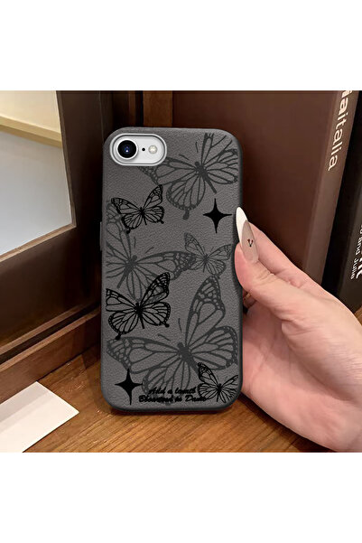 Hontinga Phone Case Compatible with iPhone 7/8/Se 2020 2022 Leather Texture A...