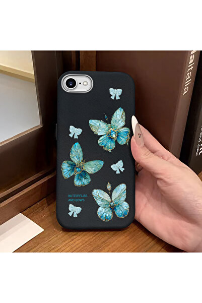 Hontinga Phone Case Compatible with iPhone 7/8/Se 2020 2022 Leather Texture A...