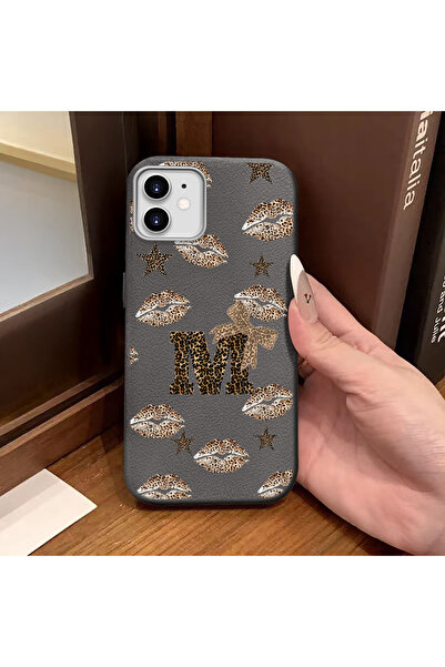 Hontinga iPhone 12 Compatible Phone Case Leather Texture Anti Fall Soft Silic...