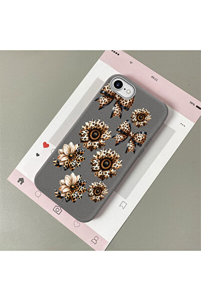 Hontinga For iPhone 7/8/Se 2020 2022 Compatible Leather Texture Anti Fall Sof...