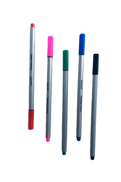 NOTE101 5'li İnce Uçlu Keçeli Kalem