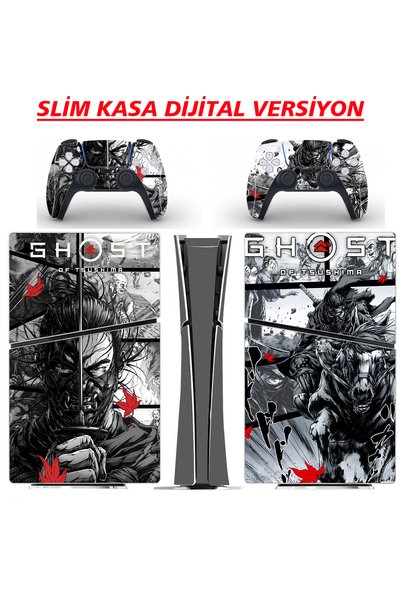 EVCİ STİCKER MARKET Ghost Of Tsushima Playstation 5 & Dualsense Sticker Kapla...
