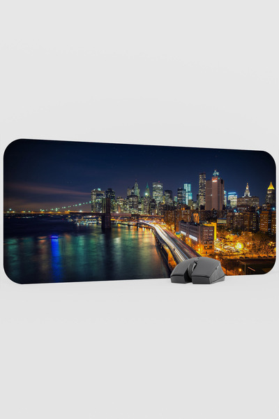 mousepad bastir New York America V4 70X30 XL Gaming Rubber Non-Slip Base Mous...