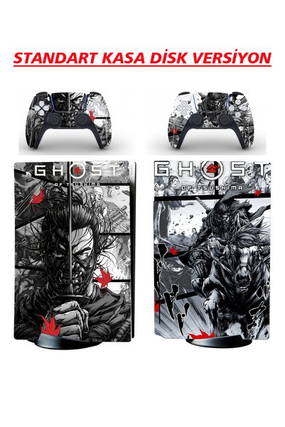 EVCİ STİCKER MARKET Ghost Of Tsushima Playstation 5 & Dualsense Sticker Kapla...