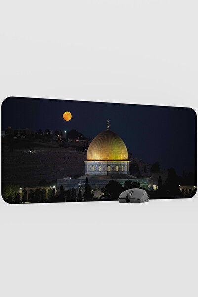 mousepad bastir Palestine Jerusalem Al-Aqsa Mosque V1 90X40 XXL Gaming Rubber...