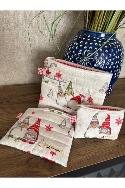 dyhandmade Yılbaşı Elfi Makyaj Çantası
