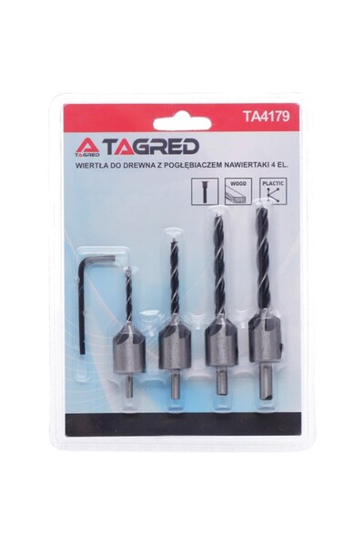 Tagred Professional Set burghie pentru lemn, Tagred TA4179, reglabile, 3-6 mm...