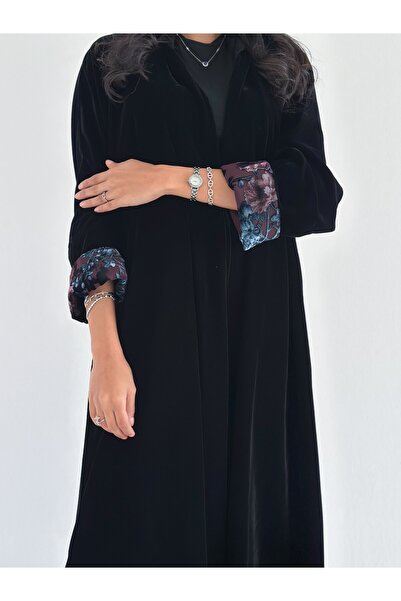 FR ABAYA LINE عباية مخمل نص كلوش