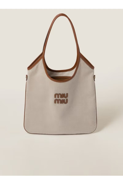 MIUccc MIU Ivy canvas tote bag Shoulder