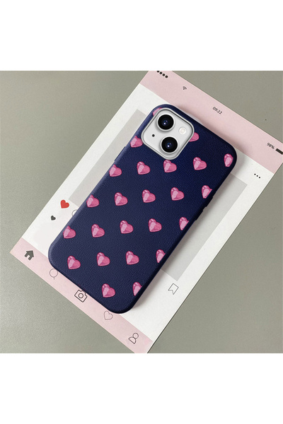 Hontinga iPhone 13/14 Compatible Leather Texture Anti Fall Soft Silicone Phon...