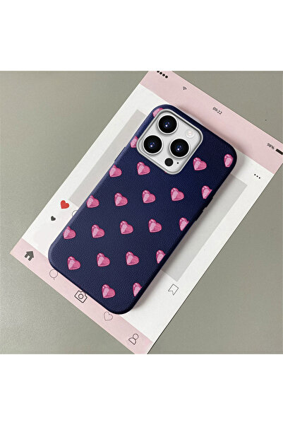 Hontinga iPhone 15 Pro Max Compatible Leather Texture Anti-Fall Soft Silicone...