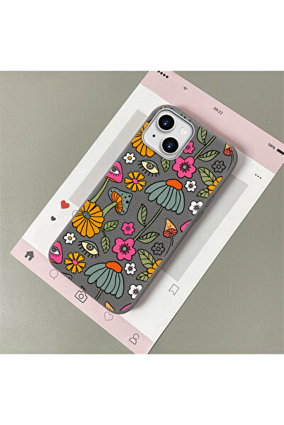 Hontinga iPhone 14 Plus/15 Plus Compatible Leather Texture Anti Fall Soft Sil...