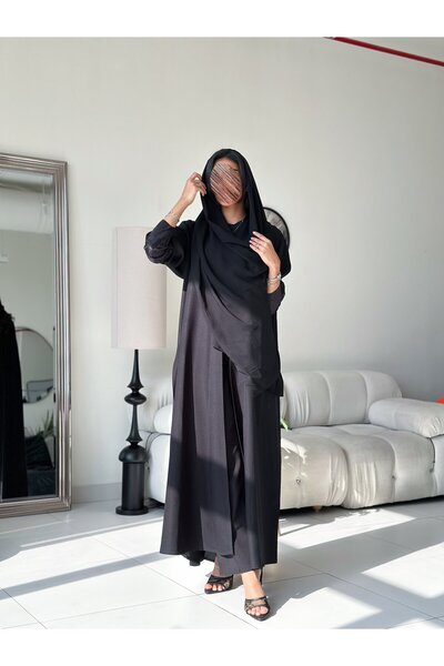 FR ABAYA LINE عباية نص كلوش بكسرة خلفية