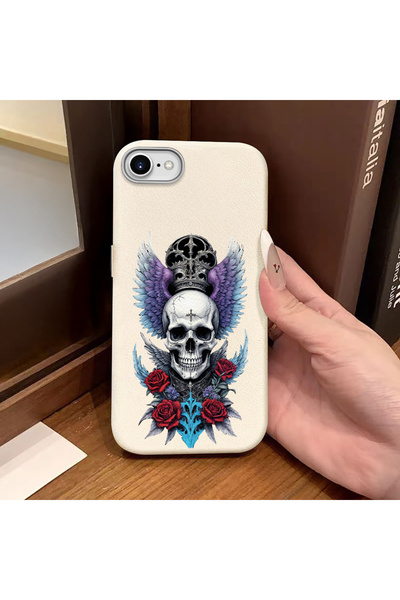 Hontinga Phone Case Compatible with iPhone 7/8/Se 2020 2022 Leather Texture A...