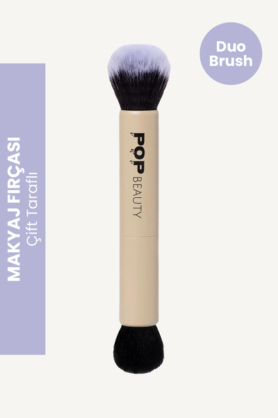 POP Beauty Çift Taraflı Makyaj Fırçası, Duo Brush