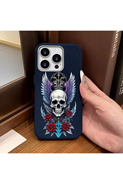 Hontinga For iPhone 16 Pro Max Compatible Phone Case Leather Texture Anti Fal...