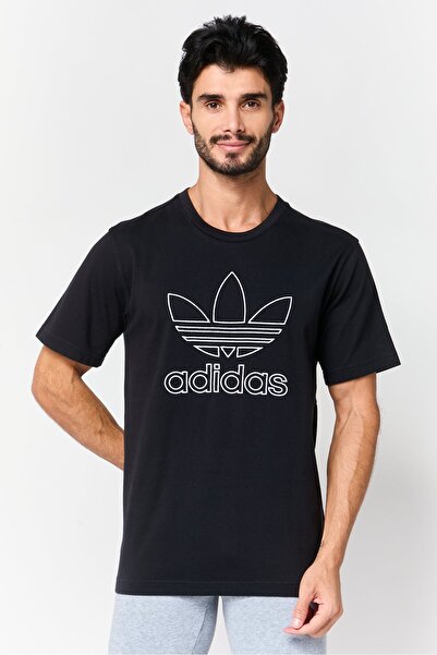 adidas Men Sportswear Fit Short Sleeve Outdoor T-Shirt, Black