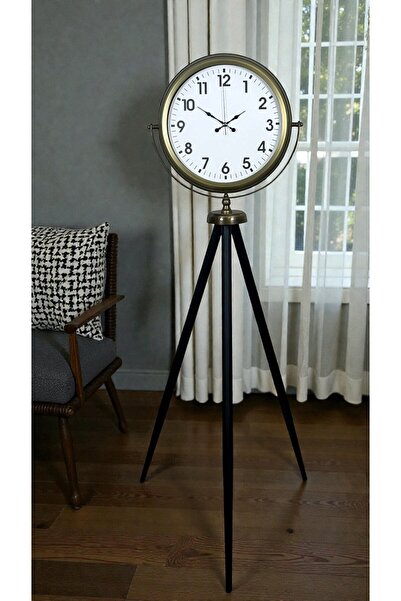 Tuncel Store Eskitme Tripod Ayaklı Dekoratif Saat