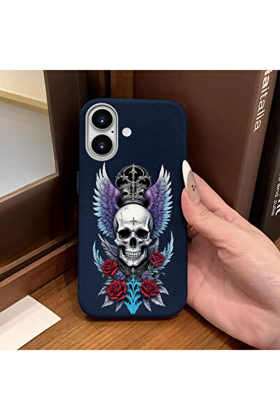 Hontinga iPhone 16 Compatible Phone Case Leather Texture Anti Fall Soft Silic...