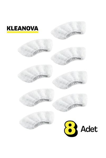 Kleanova Sc Serisi Buharlı Temizlik Makinesi Uyumlu Yedek Bez Seti 8 Adet
