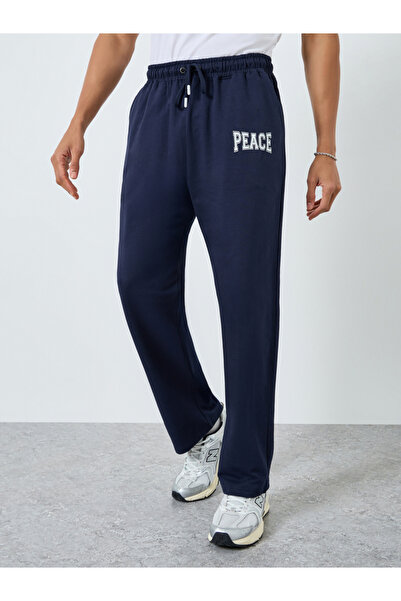 Styli Men Oversized Minimal Print Terry Joggers