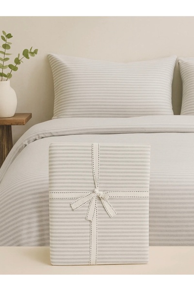 Arca Weaving Days in colors double bedding set - 100% organic cotton