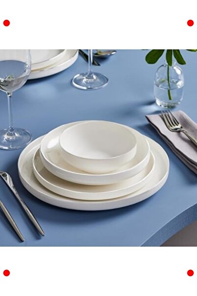 markentegra 6-Person Porcelain Dinnerware Set 24-Piece