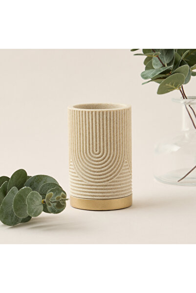 Lifestyle Swirl Textured Polyresin Tumbler