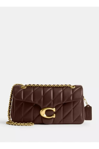 COACHOU حقيبة كتف نسائية من الجلد المبطن