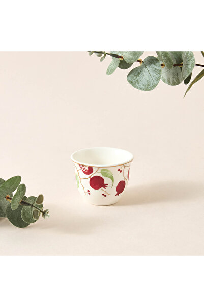 Lifestyle Pomegranate Print 6-Piece Kahwa Cup Set