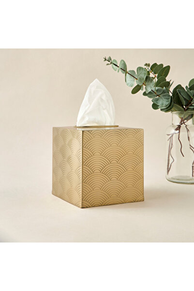 Lifestyle علبة مناديل معدنية محفورة