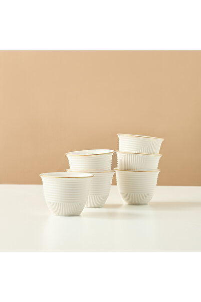 Lifestyle Jawhara Ceramic Qahwa Cup - Set of 6