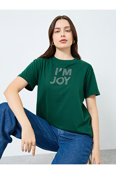 Styli Women Grey Slogan Print T-Shirt